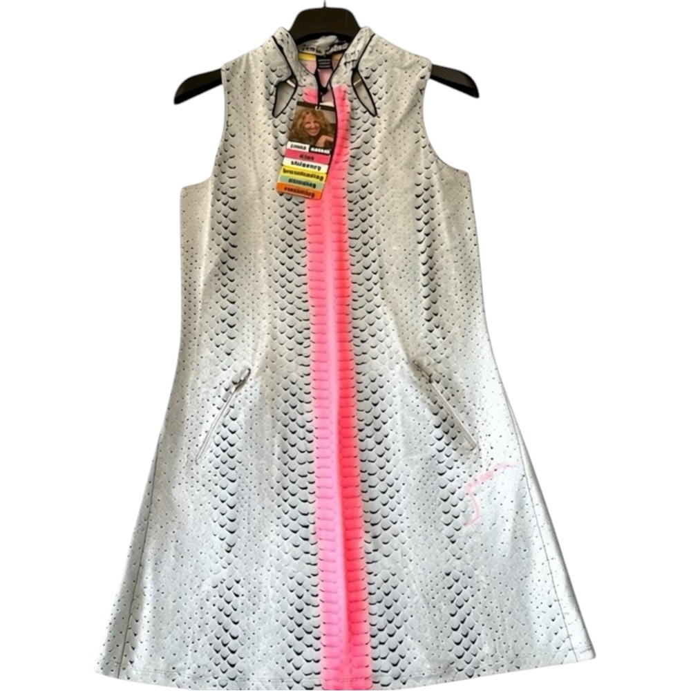 NWT Jamie Sadock SPF 50 Sleeveless Golf Tennis Dress Small Zip Pockets